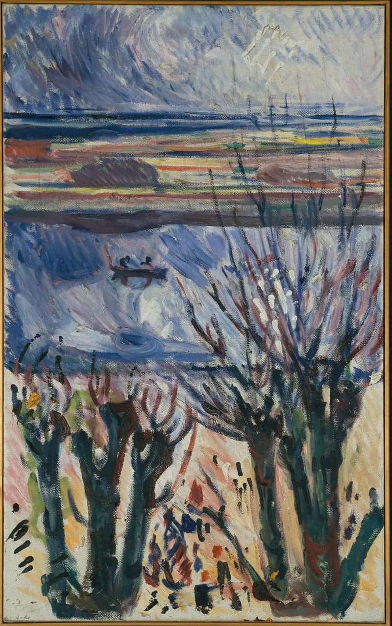 Kanal in Warnemünde - Edvard Munch