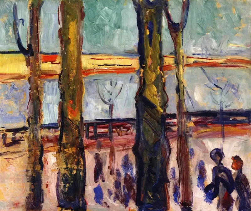 Kanal in Warnemünde - Edvard Munch
