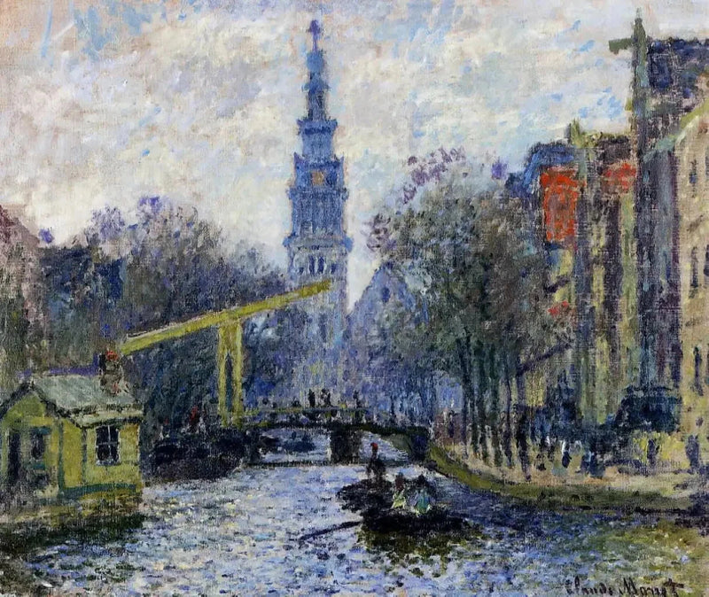 Kanal in Amsterdam W308 - Claude Monet