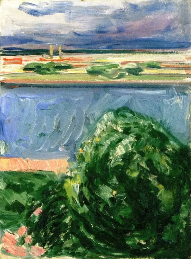 Kanal zu den schwarzen Wolken - Edvard Munch