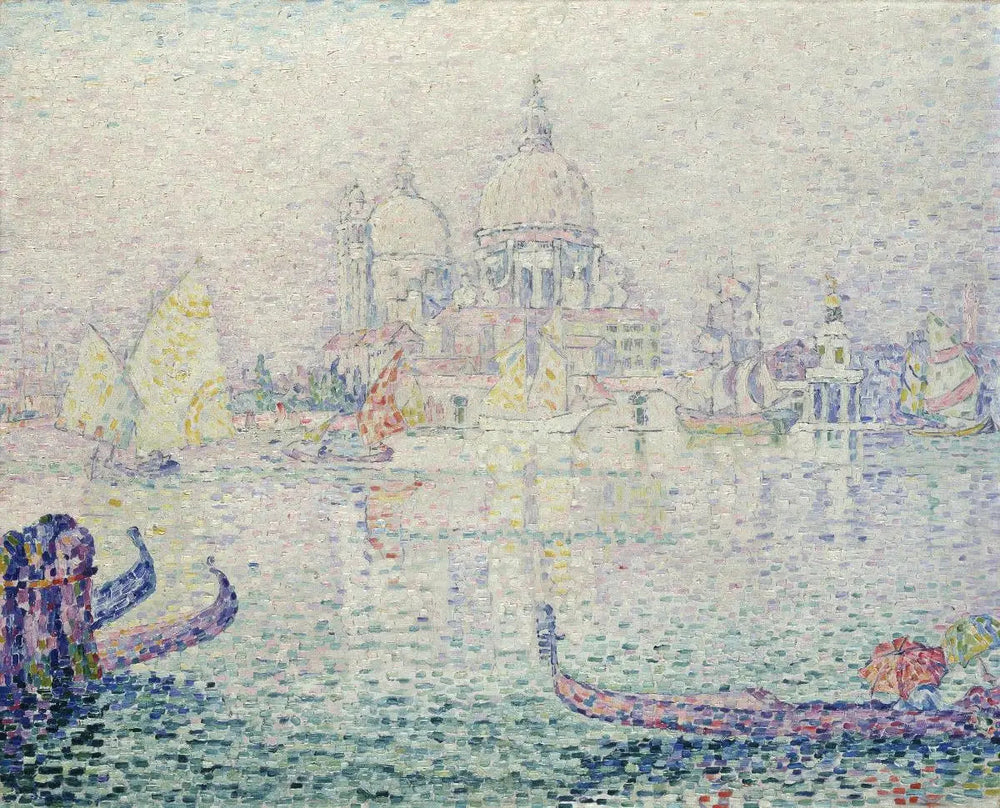 Canal de la Giudecca, Matin (Santa Maria della Salute) - Paul Signac image 1 reproduction artisanale de tableau