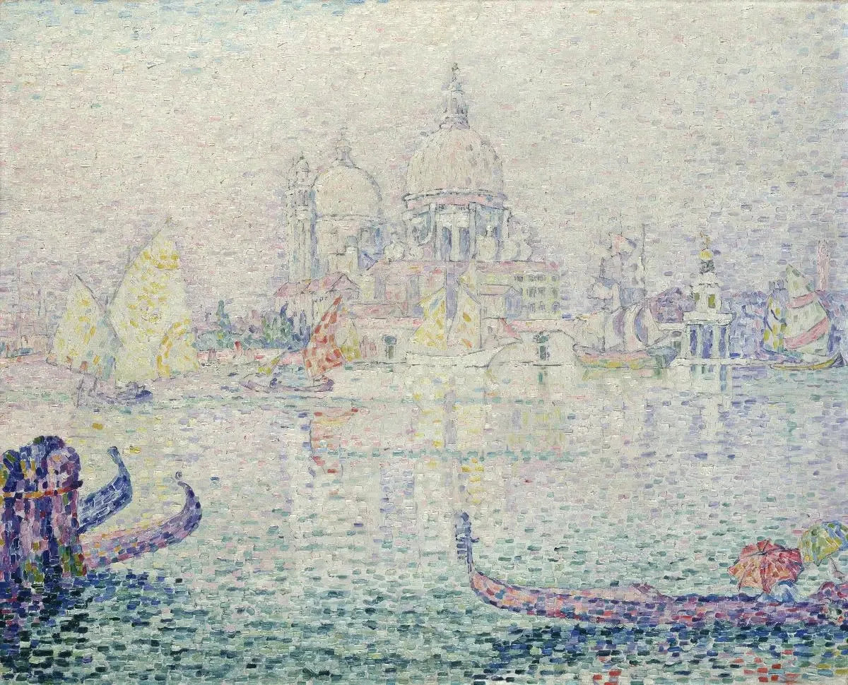 Canal de la Giudecca, Matin (Santa Maria della Salute) - Paul Signac image 1 reproduction artisanale de tableau