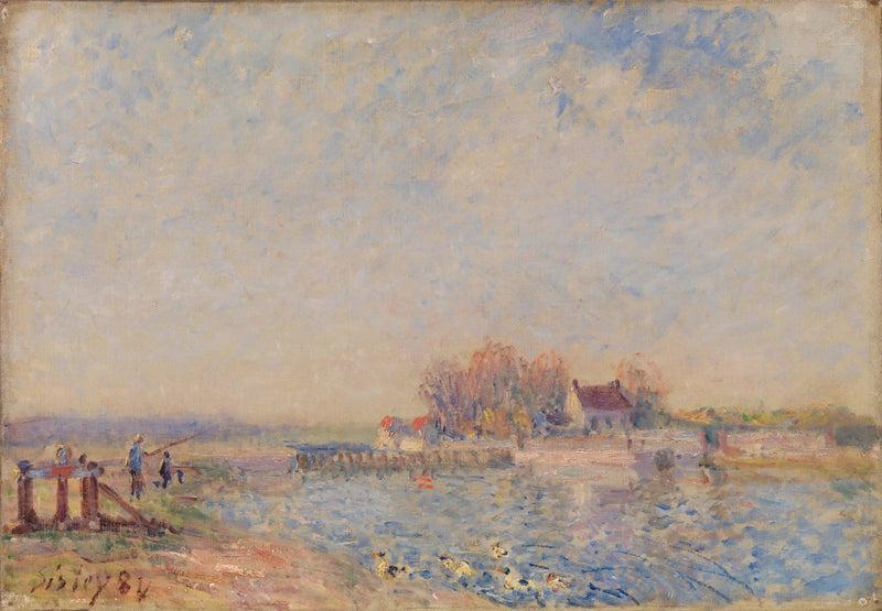 Kanal von Saint Mammès – Loing (Saint Mammès – Kanal du Loing) - Alfred Sisley