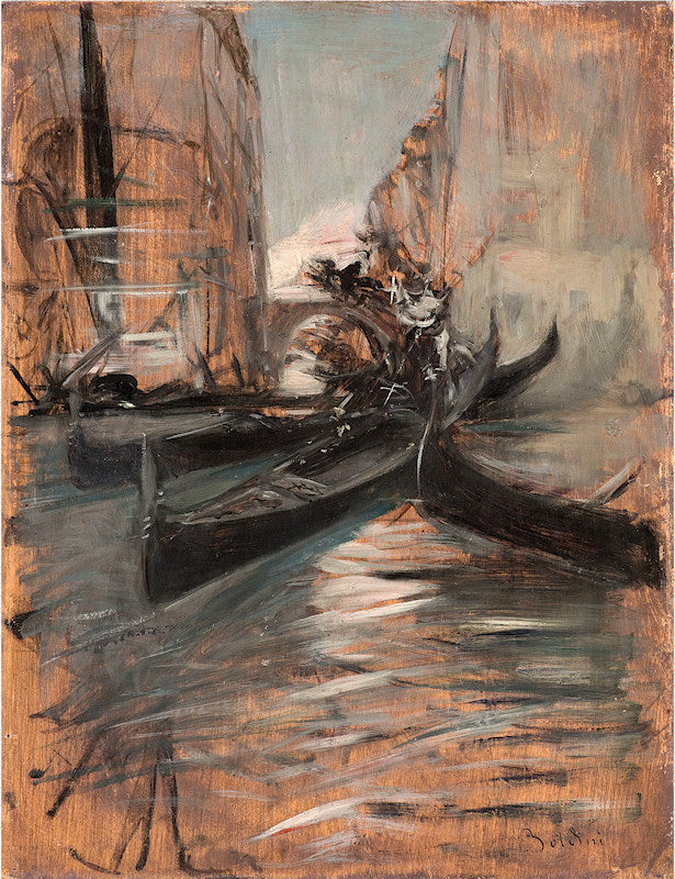 Canal von Venedig - Giovanni Boldini