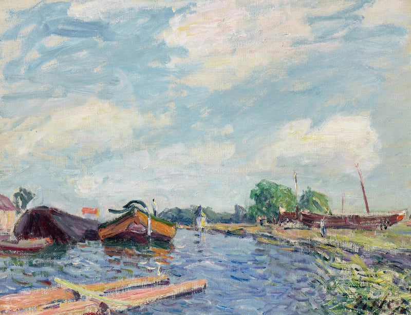 Kanal des Loing in Saint-Mammès - Alfred Sisley