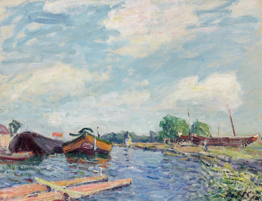 Kanal des Loing in Saint-Mammès - Alfred Sisley