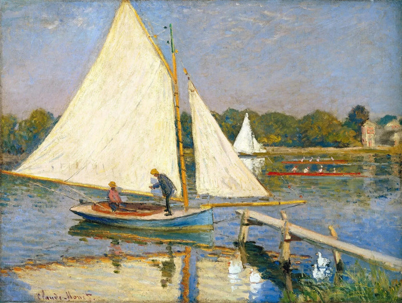 Bootsfahrer in Argenteuil W324 - Claude Monet