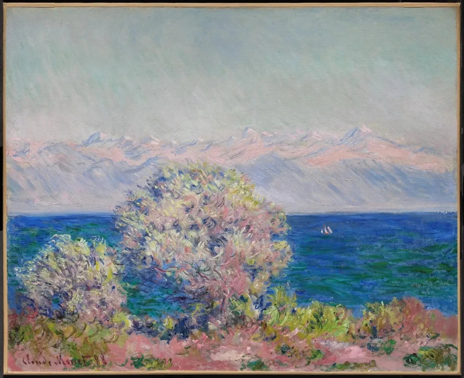 Au Cap d’Antibes, par vent de mistral W1176 par Claude Monet, Museum of Fine Arts Boston