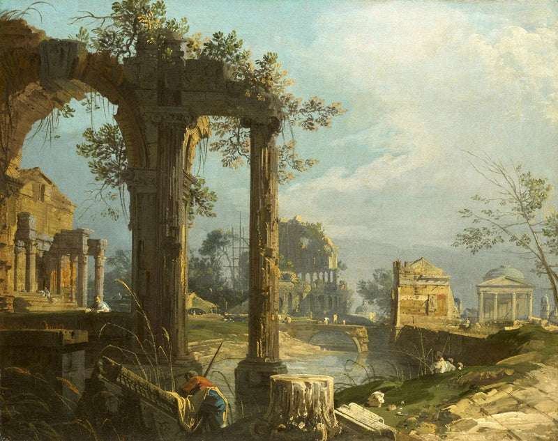 Capriccio mit Ruinen - Canaletto