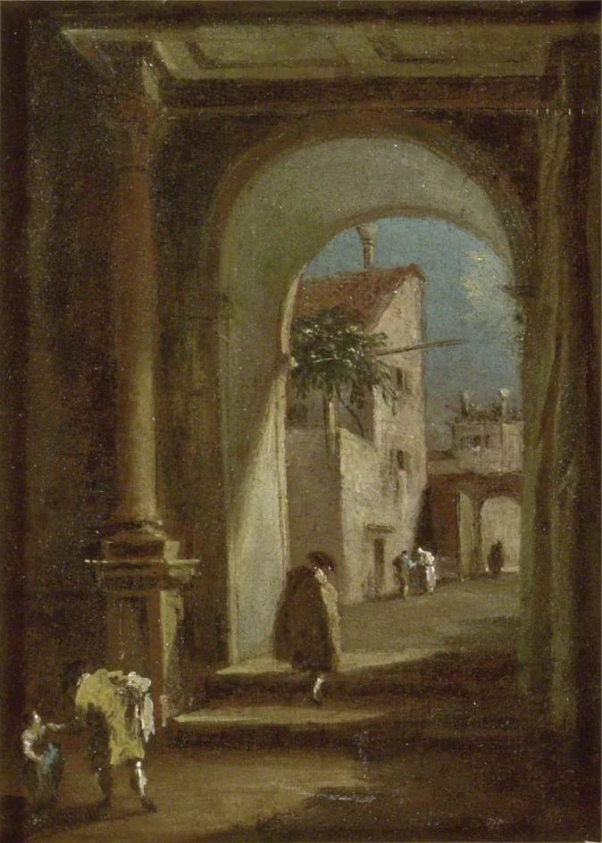 Capriccio : Eine Bogen - Francesco Guardi
