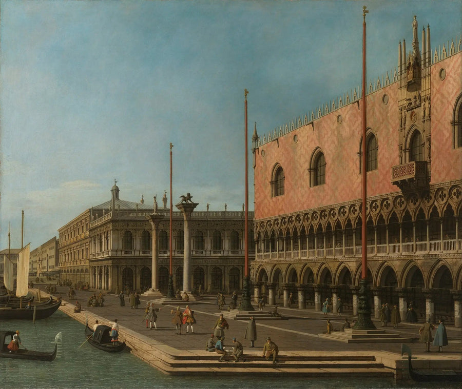 Caprice des Môle und des Palastes des Dogen - Canaletto