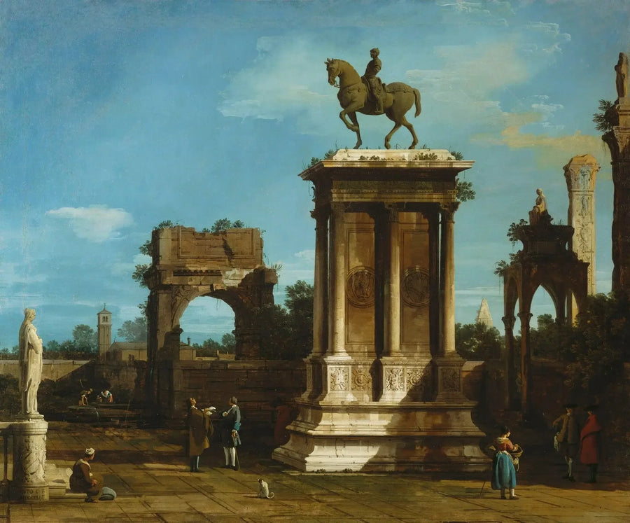 Caprice des monuments Colleoni - Canaletto