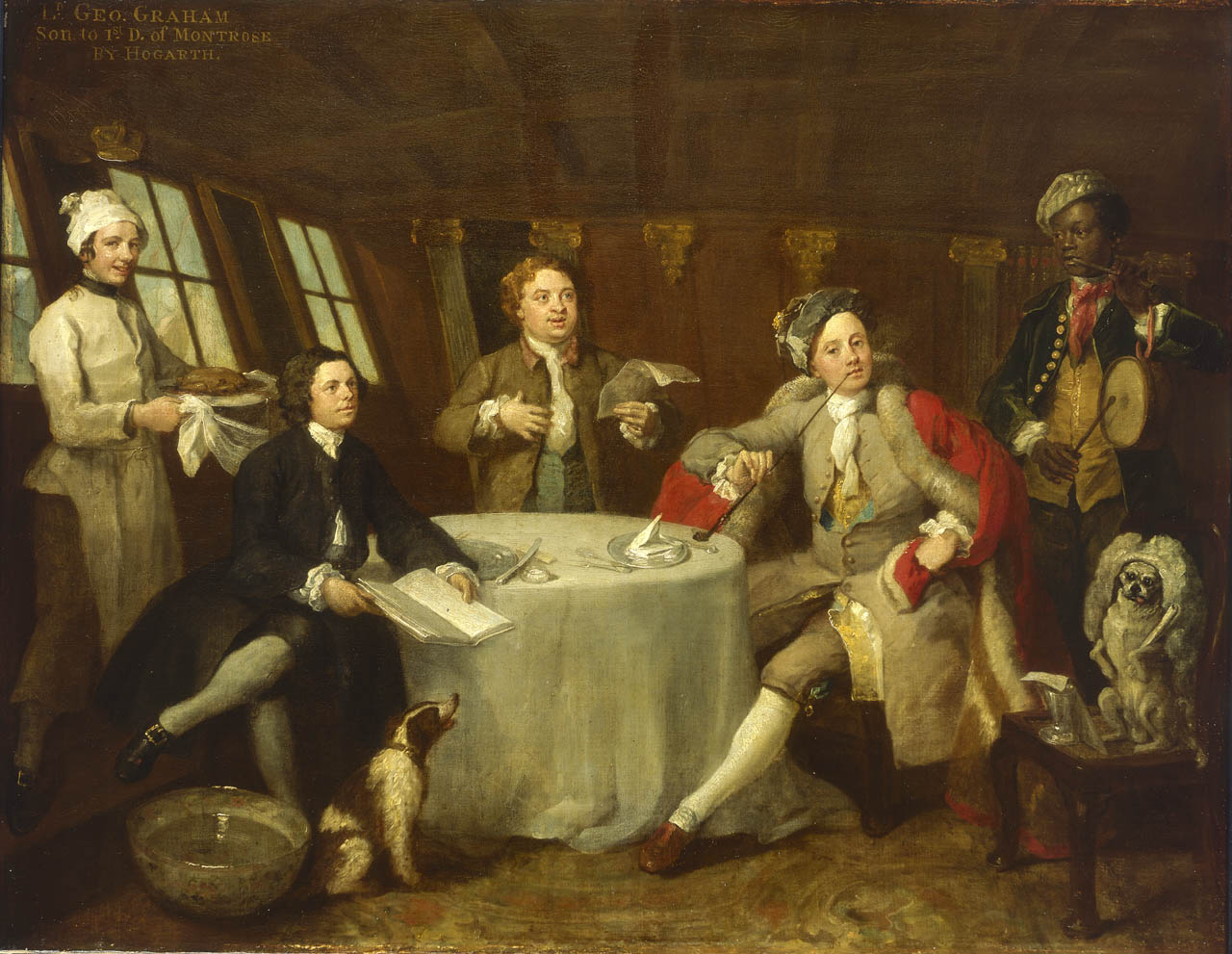 Captain Lord George Graham in His Cabin - William Hogarth