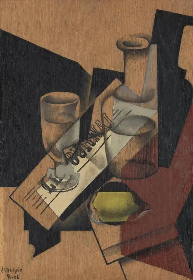 Karaffe und Zitrone - Juan Gris