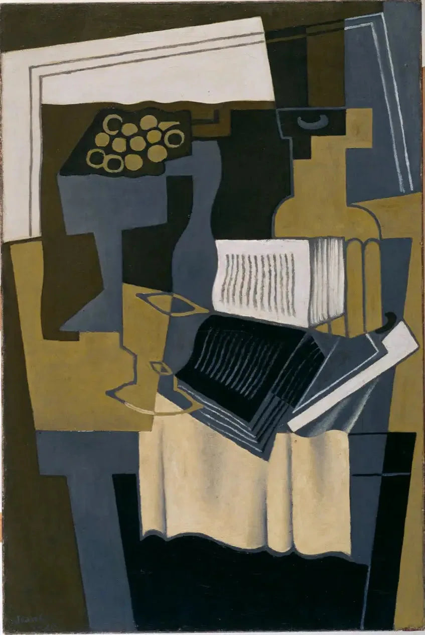 Karaffe und Buch - Juan Gris