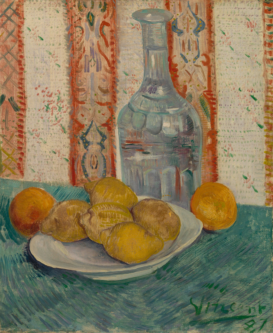 Karaffe und Teller mit Zitrusfrüchten - Vincent van Gogh