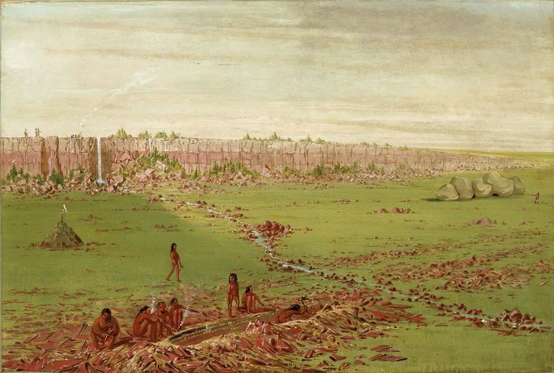 Pipestone-Karriere auf dem Prairie Hill - George Catlin
