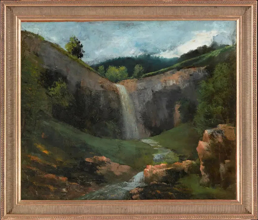 Wasserfall und Bach - Gustave Courbet