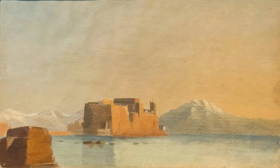 Schloss Ovo und die Bucht von Neapel - Edgar Degas