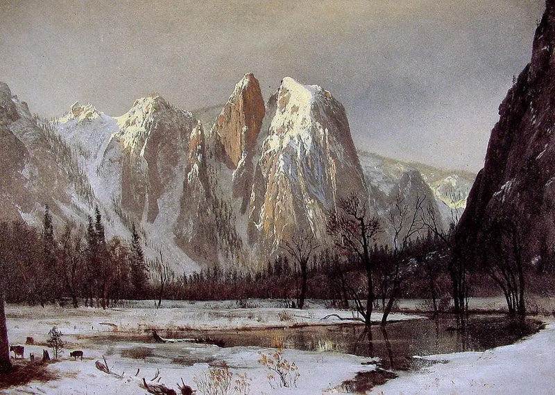 Cathedral Rock, Yosemite-Tal, Kalifornien - Albert Bierstadt