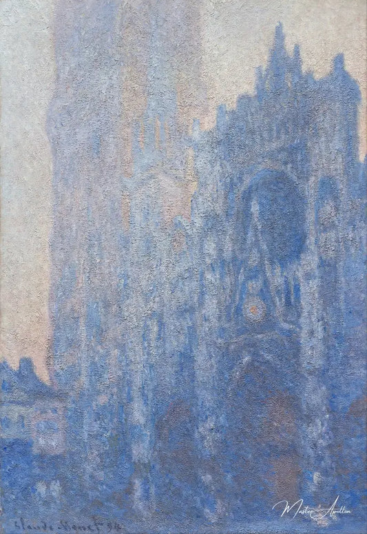 Cathédrale de Rouen, façade et tour d'Albane, effet de matin (W1348) - Claude Monet - Reproductions de tableaux et peintures haut de gamme