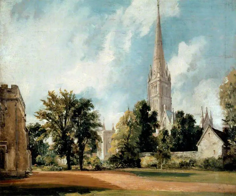 Salisbury Cathedral von der Umzäunung - John Constable