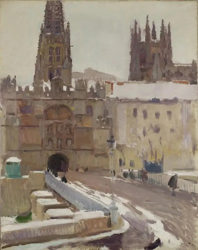 Kathedrale und Tür von Santa María, Burgos - Joaquín Sorolla