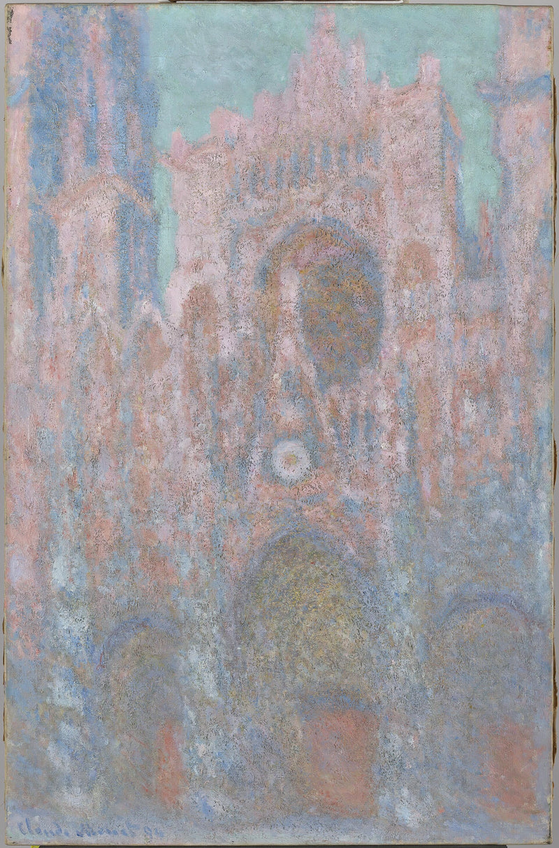 Die Kathedrale von Rouen, Symphonie in Grau und Rosa - Claude Monet