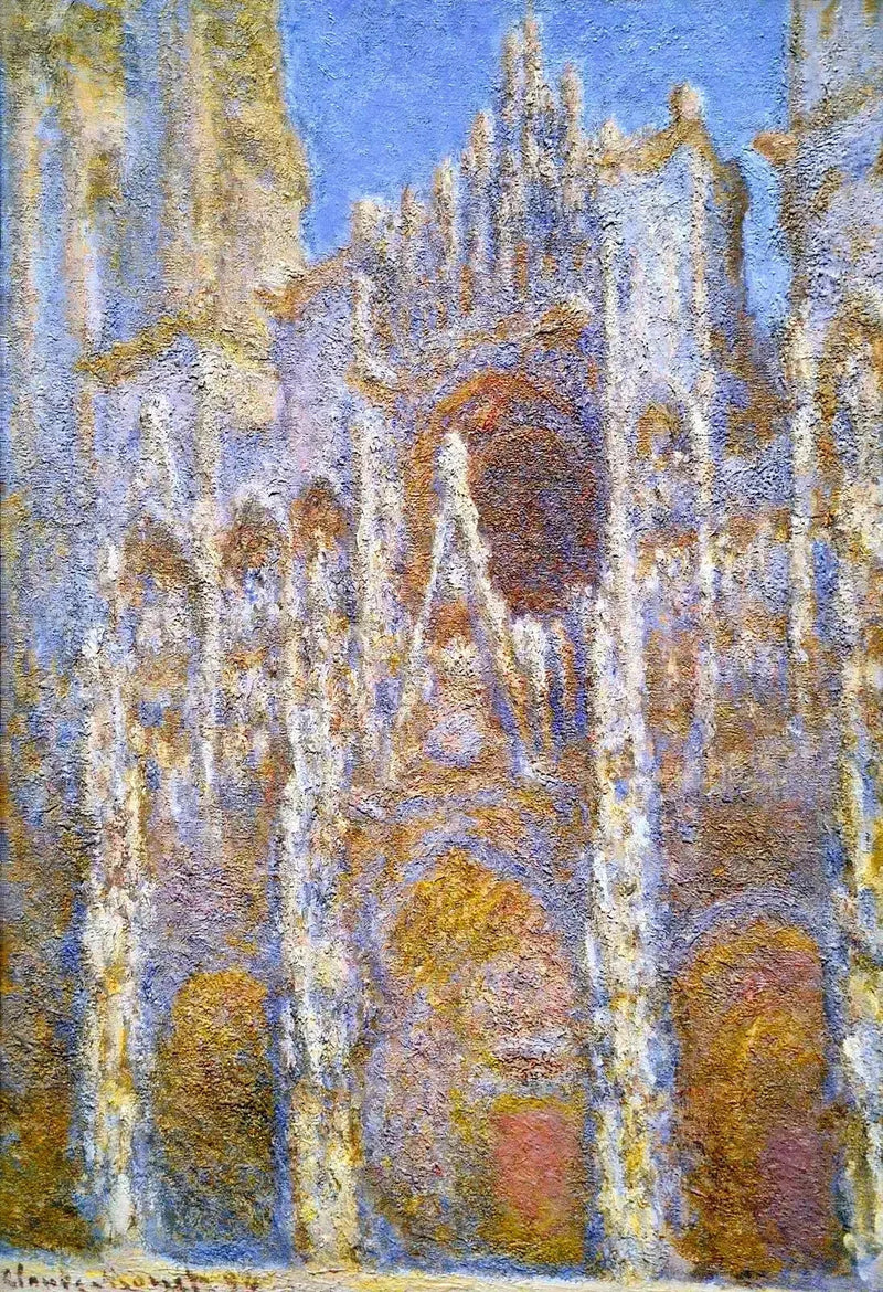 Kathedrale von Rouen, Sonneneffekt W1356 - Claude Monet