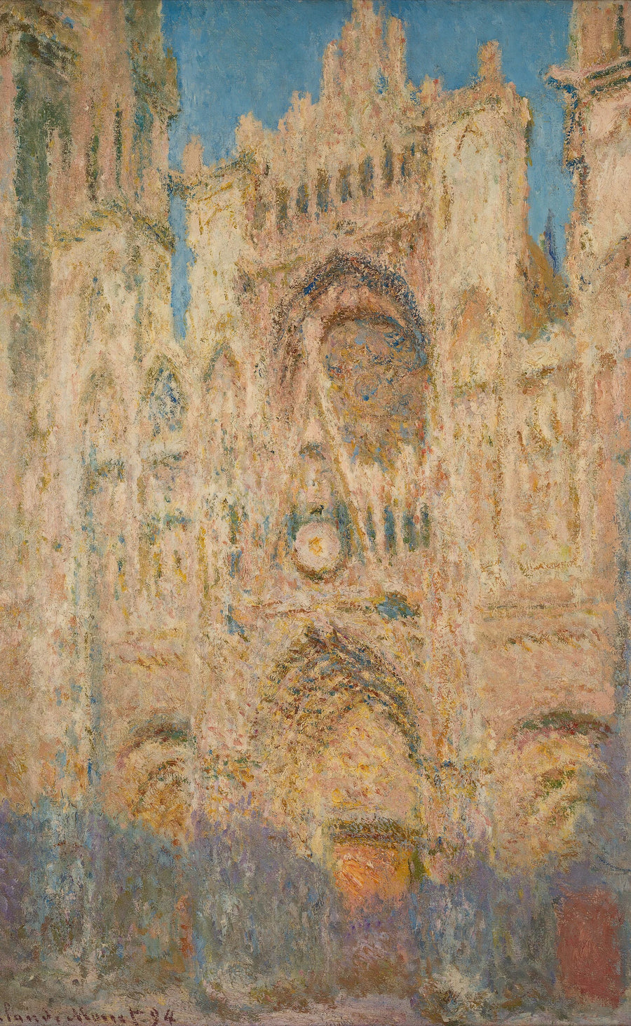 Kathedrale von Rouen, Tagesende W1326 - Claude Monet