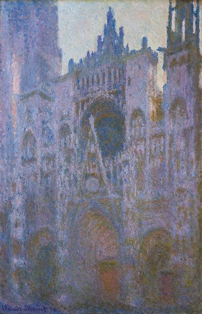 Kathedrale von Rouen am Morgen, dominant rosa W1353 - Claude Monet
