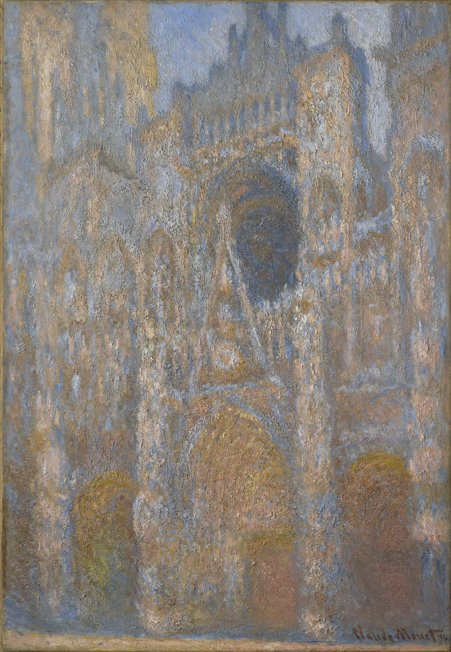 Kathedrale von Rouen, Fassade in voller Sonne W1358 - Claude Monet