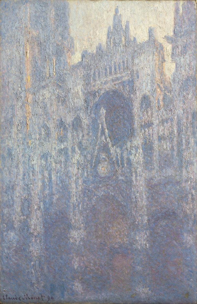 Das Portal der Kathedrale von Rouen, Morgeneffekt W1354 - Claude Monet