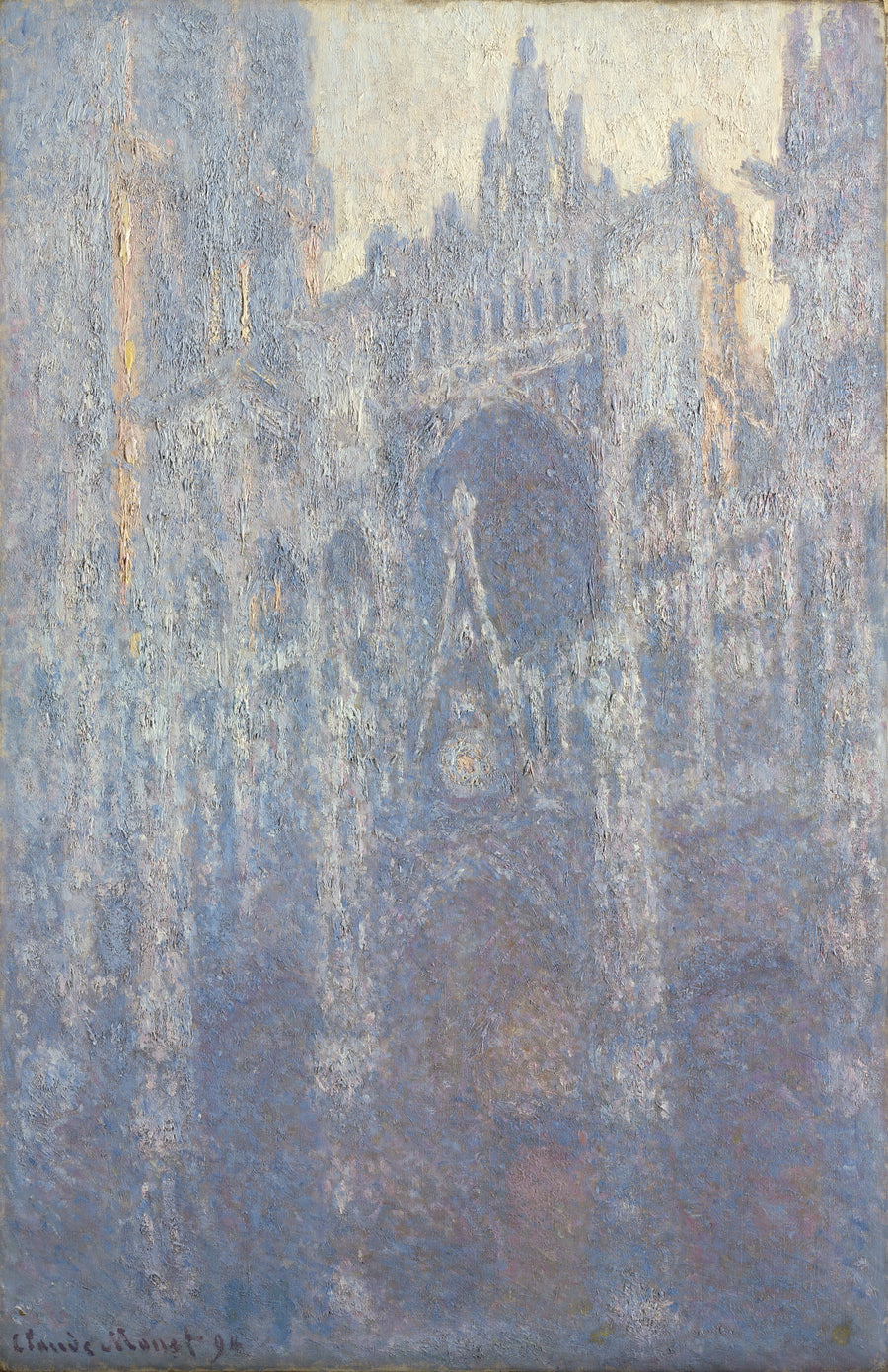 Das Portal der Kathedrale von Rouen, Morgeneffekt W1354 - Claude Monet