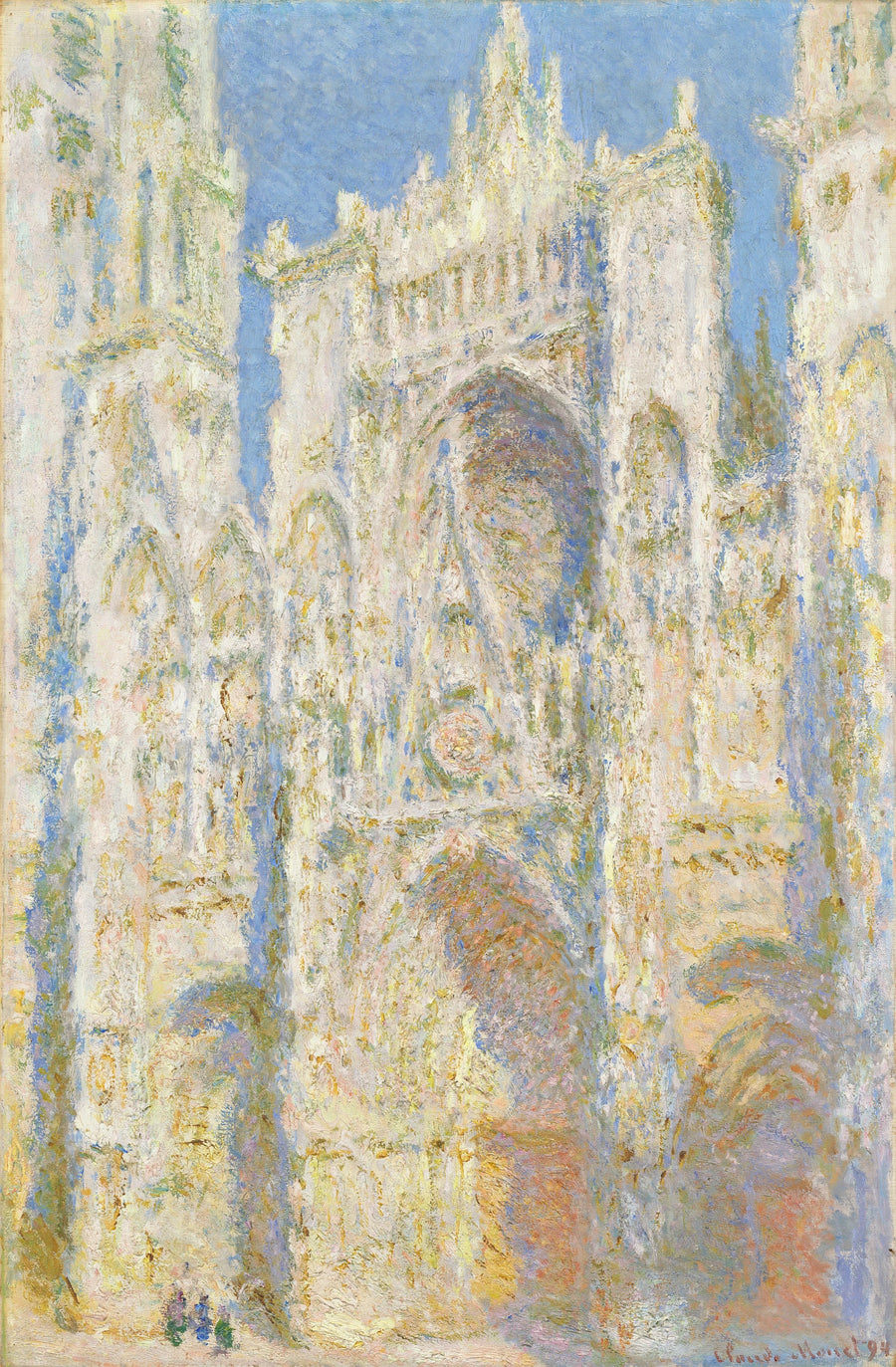 Die Kathedrale von Rouen, das Portal, Sonne - Claude Monet
