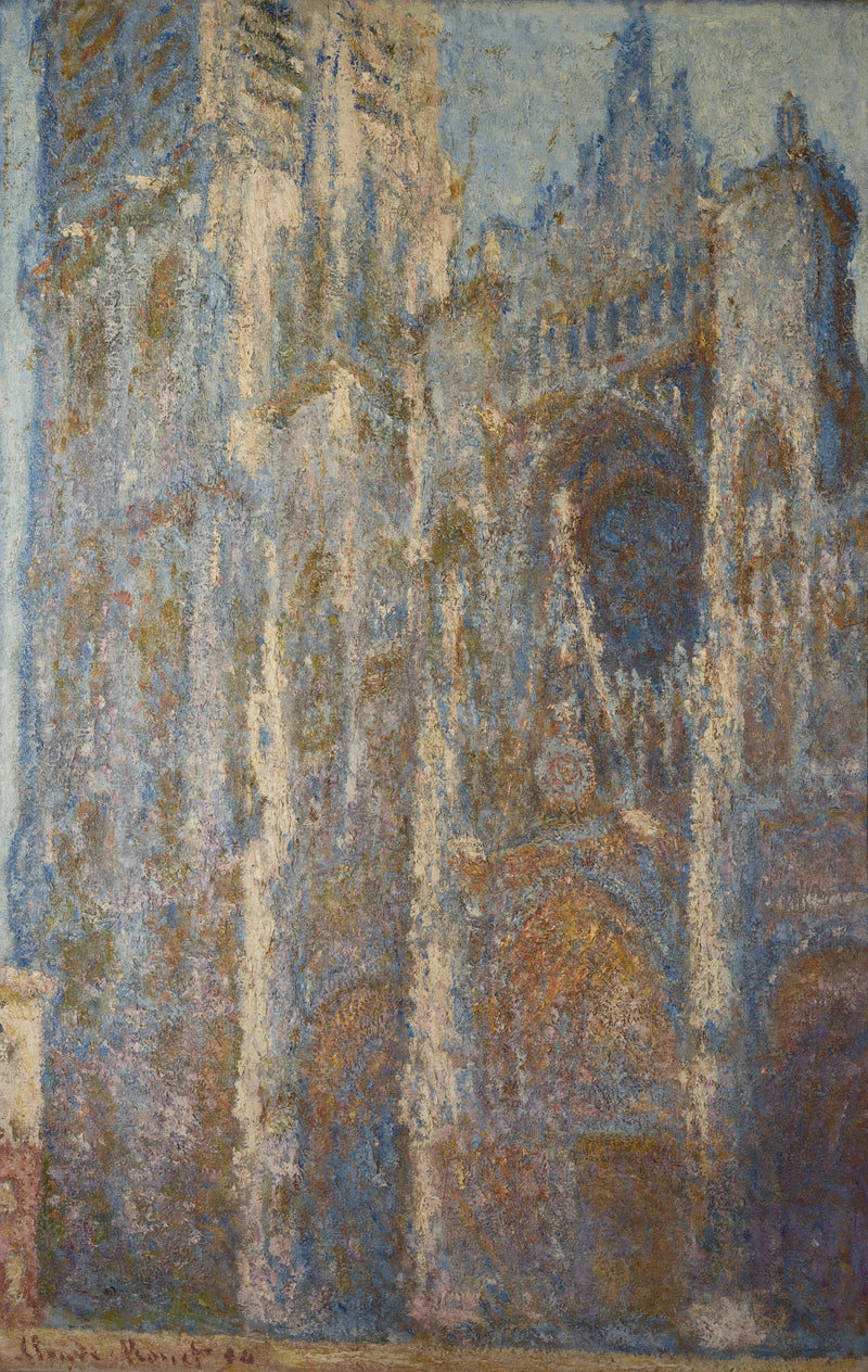 Die Kathedrale von Rouen, das Portal und der Turm von Albane, Mittag - Claude Monet