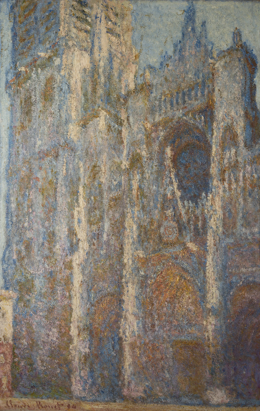 Kathedrale von Rouen, das Portal und der Albaneturm, Mittag W1350 - Claude Monet