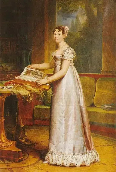 Catherine-Frédérique-Sophie-Dorothée de Wurtemberg, reine de Westphalie (1783-1835) - François Gérard image 1 reproduction de peinture à l’huile