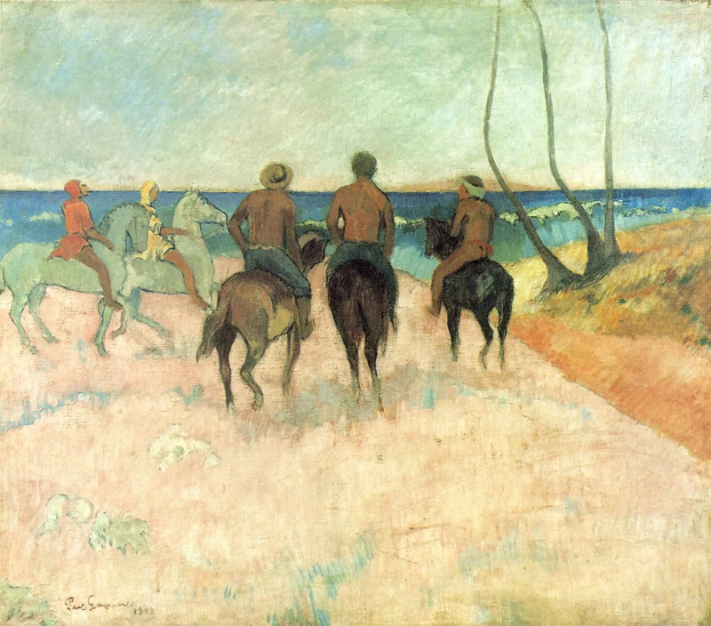 Reiter am Strand (I) - Paul Gauguin
