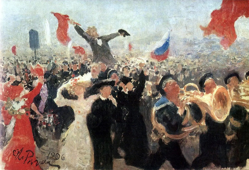 Feier der Manifestation vom 17. Oktober 1905 - Ilya Repin
