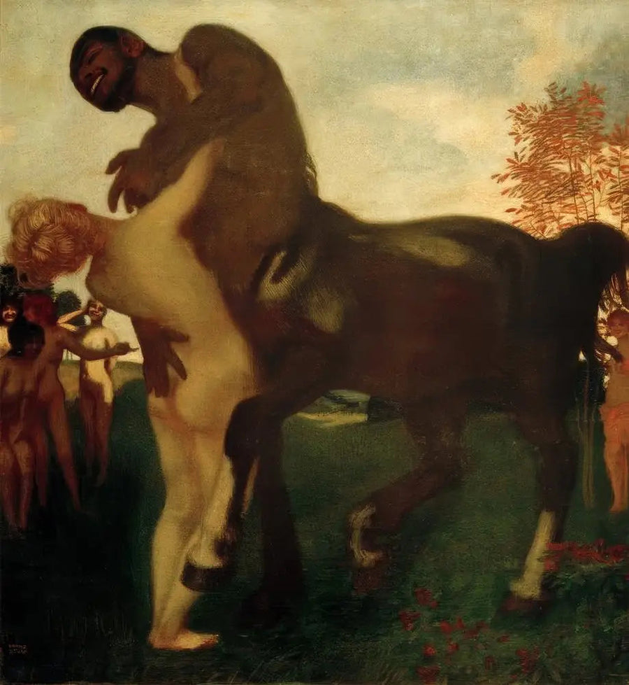 Zentaur und Nymphe - Franz von Stuck
