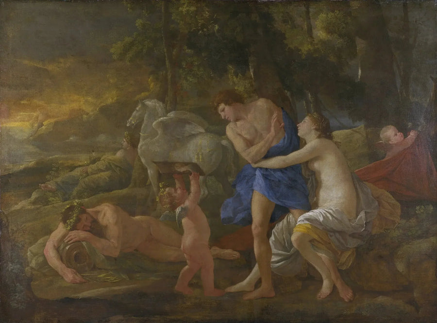 Kopf und Morgenröte - Nicolas Poussin