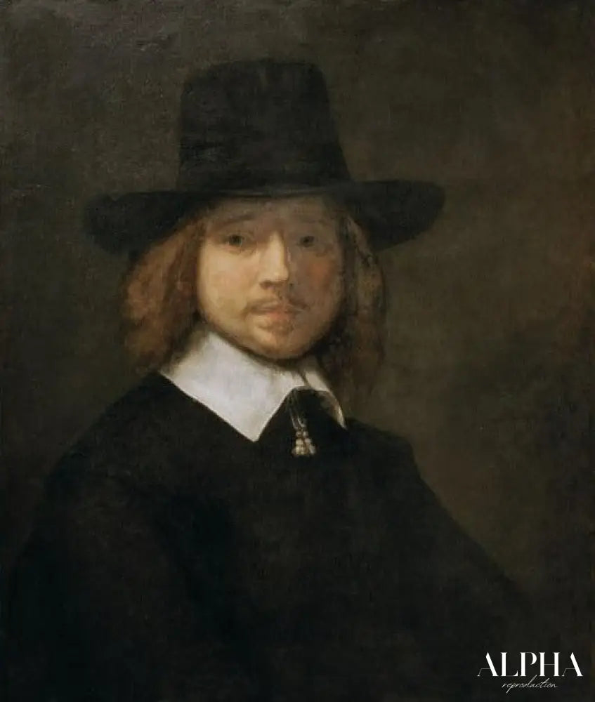 Cercle, portrait d'un gentleman - Rembrandt van Rijn - Reproductions de tableaux et peintures haut de gamme