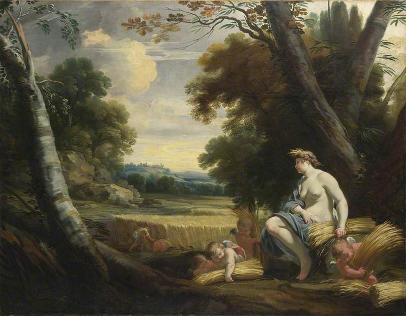 Cérès und Amor erntend - Simon Vouet