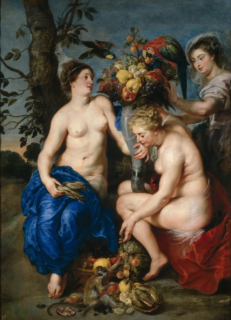 Ceres und zwei Nymphen - Peter Paul Rubens