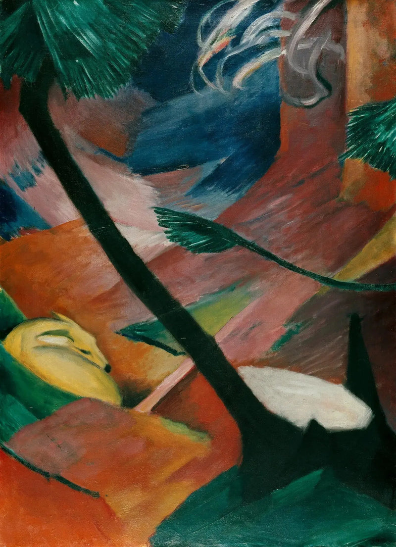 Reh im Wald II - Franz Marc