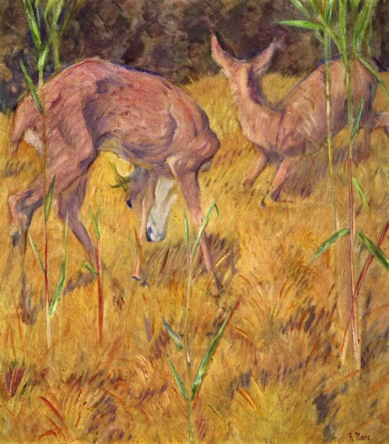 Reh im Schilf - Franz Marc