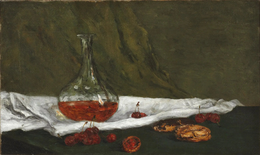 Kirschen und Karaffe - Paul Gauguin