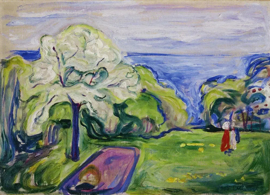 Kirschblüte - Edvard Munch