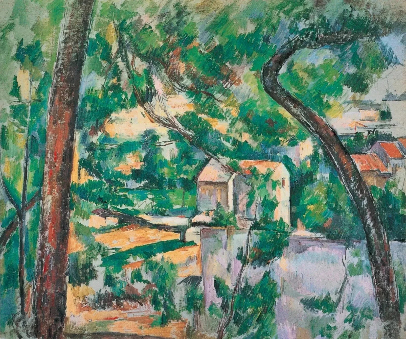 L’Arbre tordu 1888 1890 Paul Cézanne Hiroshima Museum of Art FWN 247 – reproduction peinture à l’huile sur toile